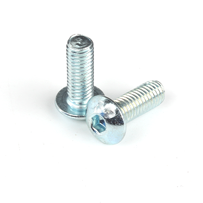 工業(yè)熊碳鋼10.9級環(huán)保藍白鋅內(nèi)六角平圓頭螺釘ISO7380-1